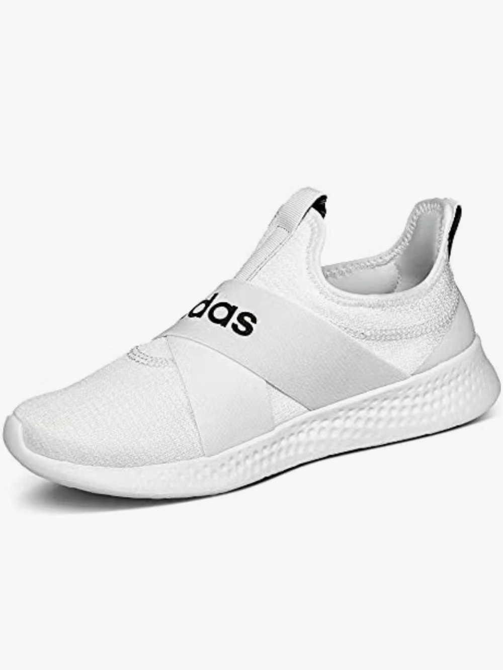 Adidas white Women's Puremotion Adapt Slip-On Casual Sneakers size 9 slip in